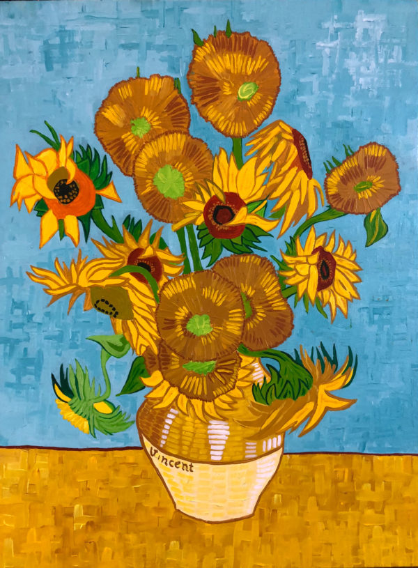 Vincent Van Gogh Sunflowers, acrylic on canvas